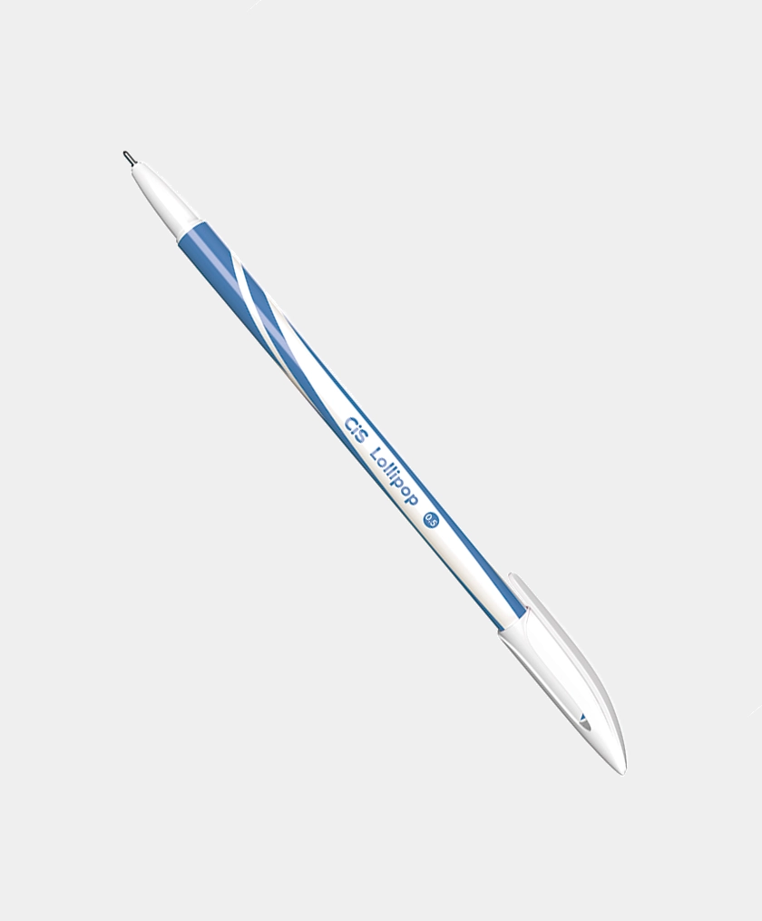 caneta esferografica cis lollipop azul