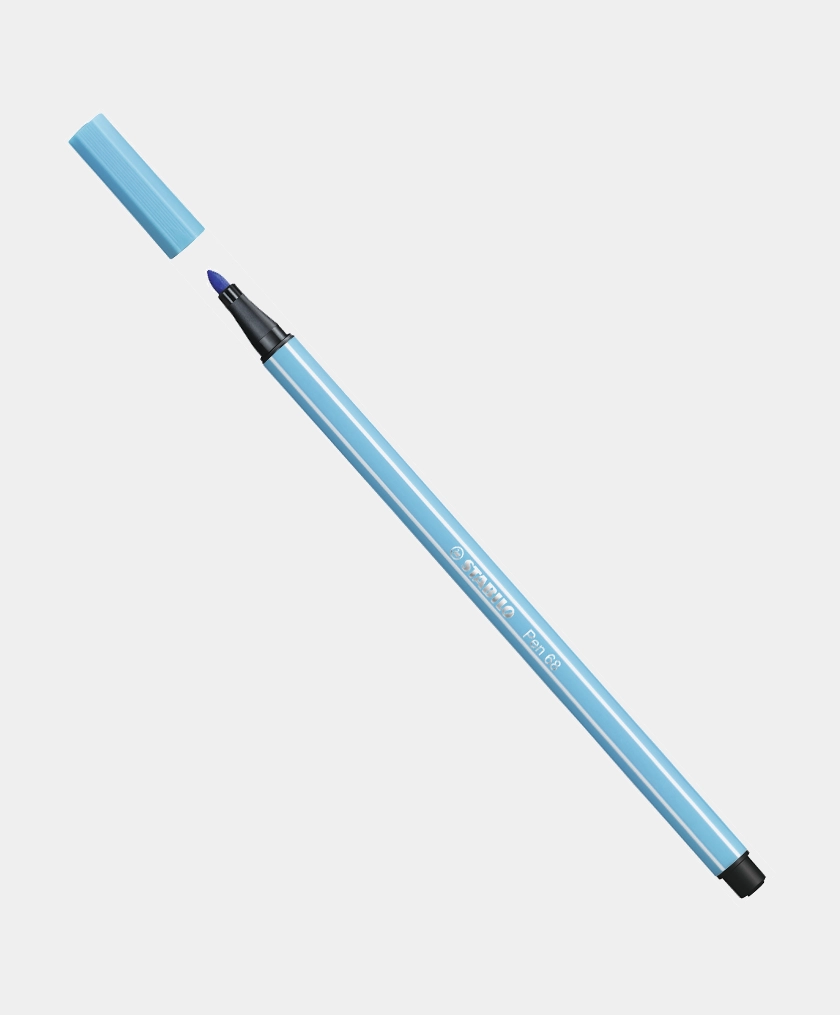 caneta hidrografica stabilo pen 68 azul claro 2