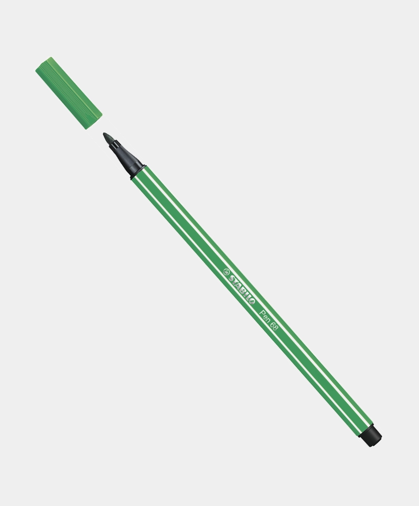 caneta hidrografica stabilo pen 68 verde oliva 2